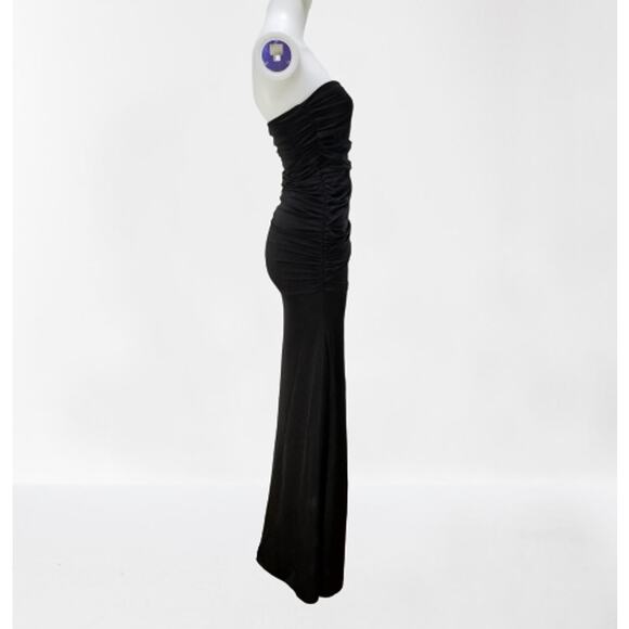 Women's Super Sexy & Fit Black Bodycon Full Length Maxi Dress, Size: Small New - Picture 4 of 8